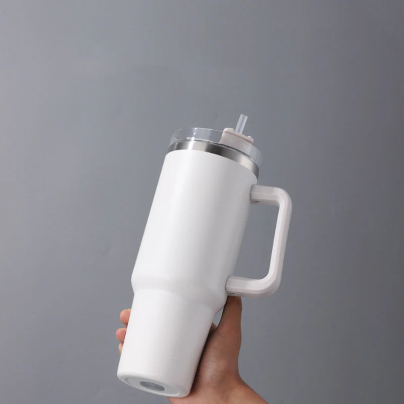 Aesthetic White Tumbler