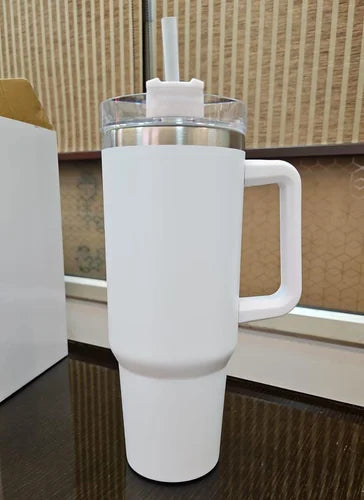 Aesthetic White Tumbler