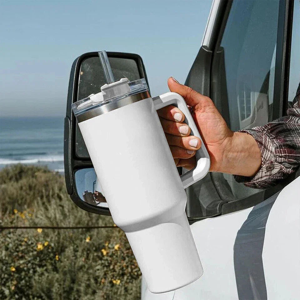 Aesthetic White Tumbler